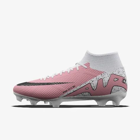 Nike Mercurial Superfly 9 Academy By You Custom Firm-Ground Football Boot. Nike UK Football Shoes Nike, Football Boots Nike, White Football Boots, Soccer Things, Nike Soccer Shoes, Nike Football Boots, Pink Football, Girls Football Boots, Nike Cleats