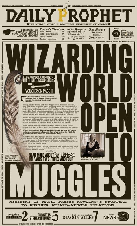 Harry Potter Newspaper, Classe Harry Potter, Imprimibles Harry Potter, Daily Prophet, Harry Potter Bday, Harry Potter Classroom, Harry Potter Printables, Harry Potter Poster, Buku Harry Potter