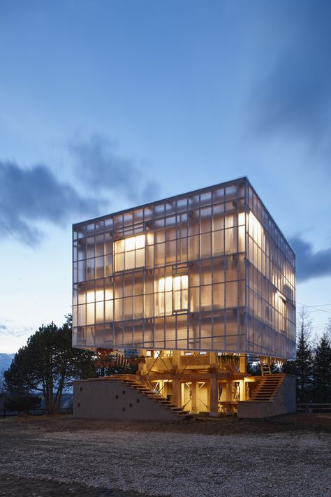 Green Building by Nature: Nest We Grow, Taiki-cho, Japan Nest We Grow, Kengo Kuma Architecture, Timber Architecture, Kengo Kuma, Wood Building, Wood Architecture, Uc Berkeley, Baroque Architecture, Structure Architecture