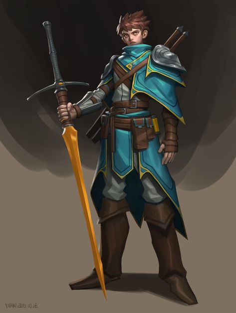 Magic Swordsman, Knights Of Honor, Character Turnaround, Pathfinder Character, Epic Characters, Amazon Warrior, Simple Character, Animation Art Character Design, Fantasy Male