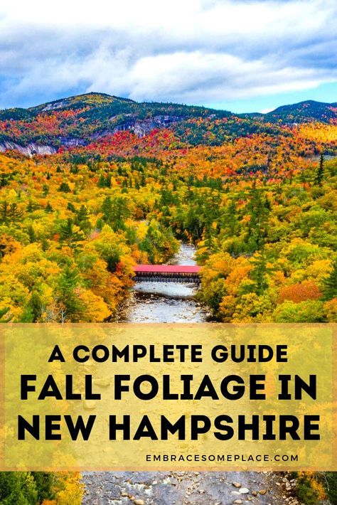 Fall Foliage Road Trips, White Mountains New Hampshire, Autumn Travel, White Mountain National Forest, England Trip, Fall Road Trip, Fall Vacations, Scenic Road Trip, Leaf Peeping