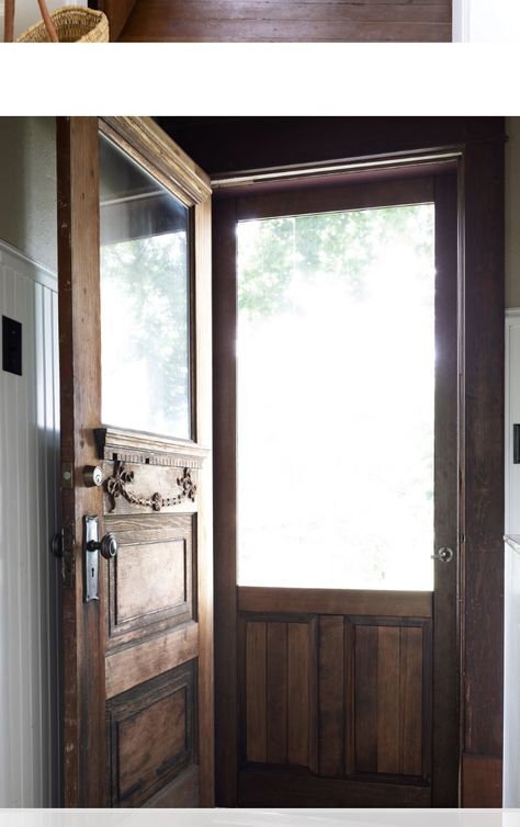 Backdoor Ideas Back Doors, Back Doors, Log Homes, Front Porch, Future House, Porch, Home Projects, Doors, Home Kitchens