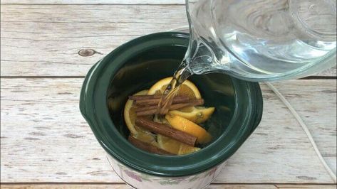 Lemon Juice Water, Small Slow Cooker, Window Boxes Diy, Simmering Potpourri, Vanilla Smell, House Smell Good, Room Freshener, Kitchen Smells, Clean Microwave