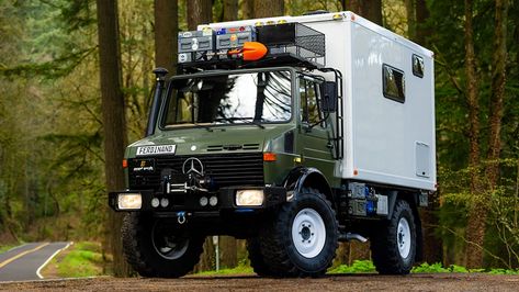 Unimog Camper, Airstream Bambi, Portal Axles, Collector Cars For Sale, Mercedes Benz Unimog, Daimler Benz, Living On The Road, Terrain Vehicle, Expedition Vehicle