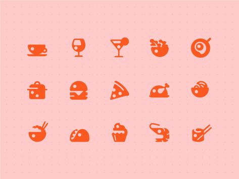 Best Icons of the Year 2018 - Icon Utopia Food Pictogram, Vintage Iconography, Food App Logo, Hotel Cooking, Burger Icon, Icon Ui, Settings Icon, Cooking Icon, Pictogram Design