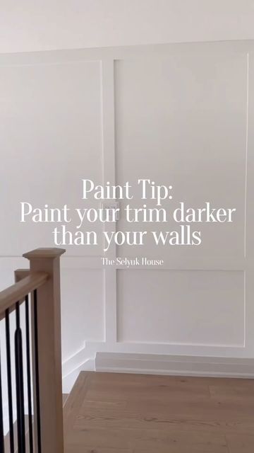 The Hand Curated Home on Instagram: "Painting🎨Tips for Trim! Wall color: SW Swiss Coffee (75% strength) Trim color: SW Accessible Beige #HandCuratedHome #newhome #renovation #goals #diy #interior #paint #trim #goals #construction 📸: @theselyukhouse" Swiss Coffee Walls With Darker Trim, White Walls Brown Trim, Sw Swiss Coffee, White Walls With Colored Trim, Monochromatic Walls And Trim, White Walls Beige Trim, Swiss Coffee Walls With White Trim, Darker Trim Lighter Walls, Sw Accessible Beige