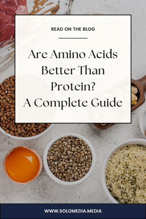 Are amino acids better than protein? 🤔 This complete guide breaks down the differences and benefits of amino acids and protein, helping you decide which is best for your fitness goals. Learn how amino acids support muscle recovery, while protein helps with muscle growth, and discover which one is the right fit for your needs! Amino Acids Benefits, Fitness Results, Hair Science, Workout Results, Best Supplements, Nutrition Education, Amino Acid, Muscle Recovery, Muscle Growth