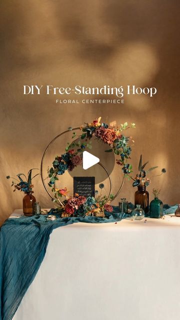 Hoop Centerpiece, Mini Vases, Floral Wedding Decorations, Wedding Backdrop Design, Fall Tablescapes, Backdrop Design, Mini Vase, Floral Centerpieces, Chic Accessories