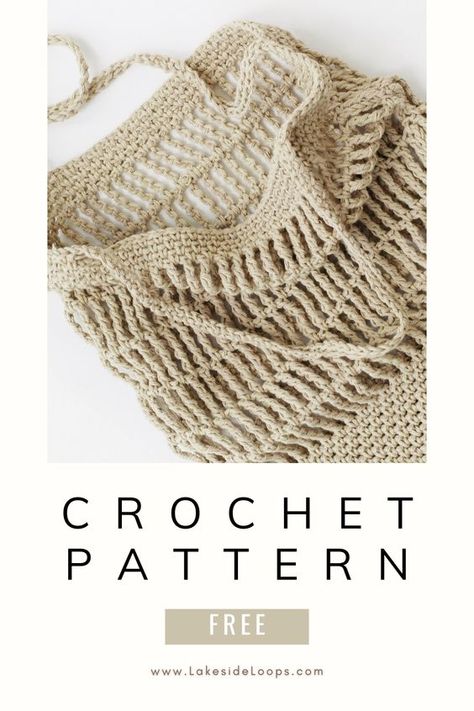 Zoey Mesh Crochet Market Tote Bag – FREE PATTERN – Lakeside Loops Crochet Beach Bag Free Pattern, Bag Free Crochet Pattern, Beach Bag Pattern, Bag Free Pattern, Tote Crochet, Crochet Tote Pattern, Mesh Crochet, Crochet Beach Bags, Crochet Market