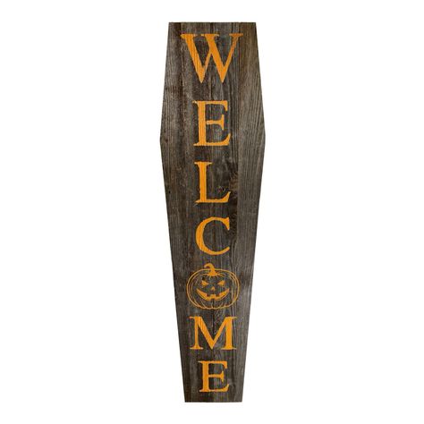 Find the best Halloween Decorations for your project. We offer the Rustic Farmhouse 4ft Reclaimed Wood Standing Halloween Coffin Welcome Sign for $59.99 with free shipping available. Coffin Welcome Sign, Best Halloween Decorations, Halloween Coffin, Fun Halloween Decor, Rustic Farmhouse, Reclaimed Wood, Welcome Sign, Photo Gifts, Custom Framing