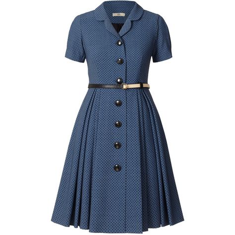 Orla Kiely Wool Blend Shirt Dress (580 CAD) ❤ liked on Polyvore featuring dresses, vestidos, vintage, blue, blueberry, blue shirt dress, blue vintage dress, t-shirt dresses, full skirt and vintage shirt dress Vintage Shirt Dress, Classic Shirt Dress, Reversible Dress, Dream Dresses, Classy Dress Outfits, Orla Kiely, Classy Work Outfits, Uk Clothing, Frock Design