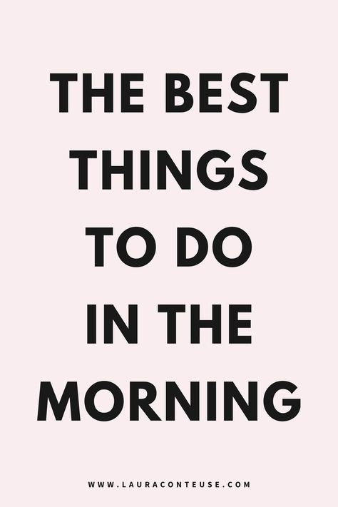 Start your day with positive things to do every morning to set a great tone. Create a healthy morning routine and get your life together with simple steps. Learn how to wake up early and build a positive morning ritual. Discover the best things to do in the morning to boost your productivity. Try a morning to-do list and get tips on how to start your day right. Follow the morning habits of successful people to stay motivated and focused. Morning Routine Schedule, Morning Routines List, Get Your Life Together, Positive Morning, Morning Routine Checklist, Wake Up Early, Healthy Morning Routine, Productive Morning, Positive Things