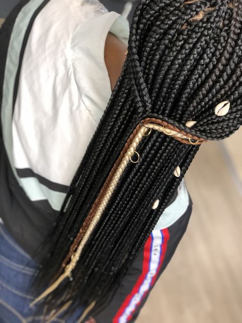 Tri color box braids by @ibraidandmorellc Color Box Braids, Color Box, Box Braids, Tri Color, Leather Glove, Gloves, Braids, Leather, Color