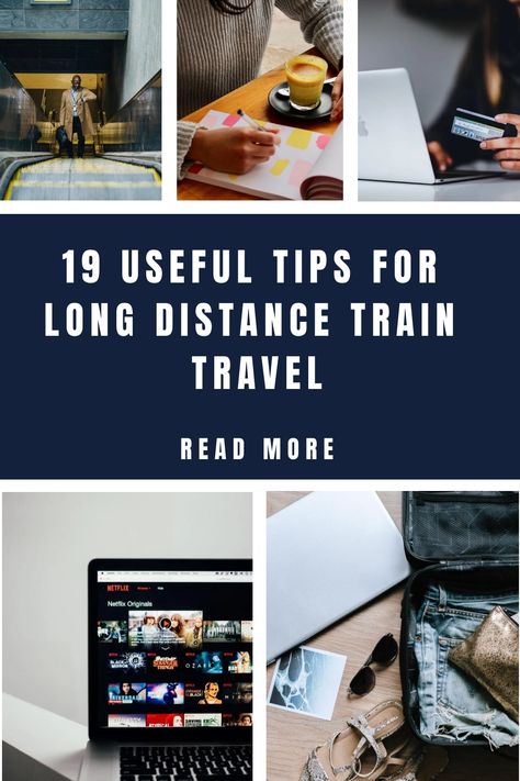 Are you going to take a long distance train travel? Here are the useful train travel tips and guide you needed for your rail trip. . Train Travel Essentials, Train Travel Usa, Train Trip, Night Train, Travel Comfort, Travel Reading, Long Train, Train Travel, Useful Tips