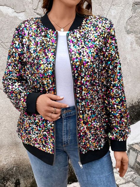 Sequin jacket outfit