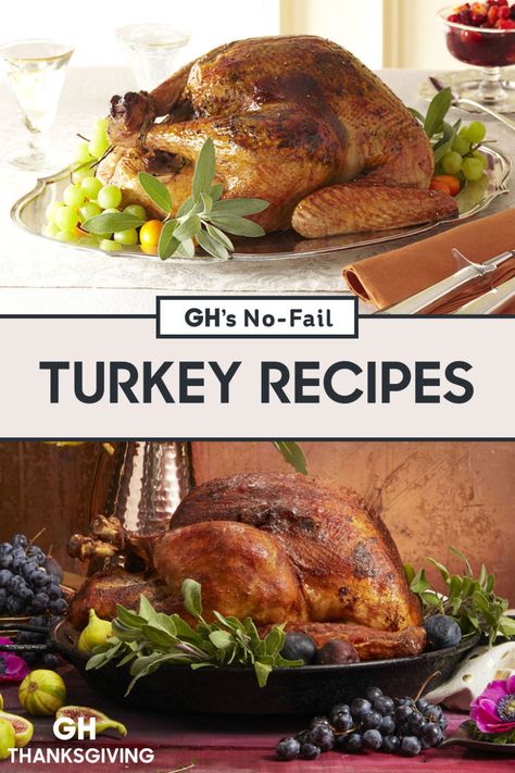 Thanksgiving Turkey Recipes  - GoodHousekeeping.com Best Thanksgiving Turkey Recipe, Traditional Thanksgiving Recipes, Turkey Brine Recipes, Best Thanksgiving Recipes, Turkey Brine, Brine Recipe, Thanksgiving Dinner Recipes, Turkey Time, Turkey Recipes Thanksgiving