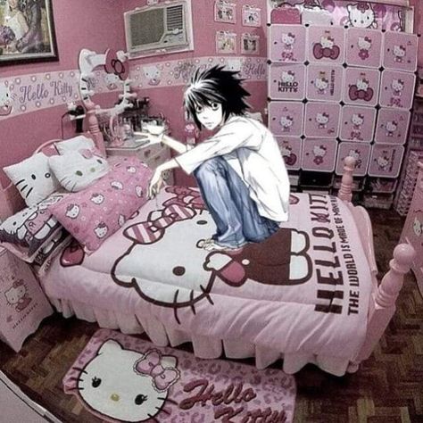 Hello Kitty Room, Kitty Room, Hello Kitty Decorations, Images Hello Kitty, Hello Kitty Rooms, Hello Kitty Aesthetic, L Lawliet, Image Swag, Hello Kitty Art