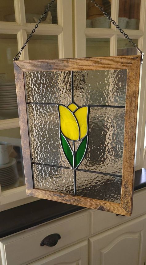 Stained Glass In Picture Frame, Fish Board, Stained Glass Frames, Diy Stained Glass Window, Hanging Stained Glass, Stained Glass Door, Mosaic Tile Art, Stained Glass Decor, Glass Art Projects