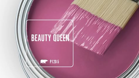 Behr Paint Colors, Behr Paint, Pink Paint, Painted Boards, Interior Paint Colors, Exterior Paint Colors, Beauty Queen, Live Colorfully, Painting Bathroom