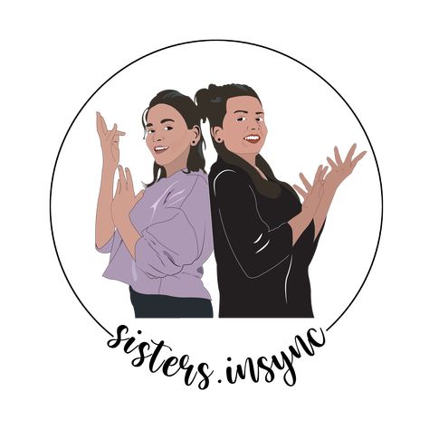 logo for a dance page by two sisters Sisters Logo Design, Sister Logo Design, Sisters Logo, Sister Logo, Two Sisters, Instagram Logo, Two Girls, Art Business, Logo Branding