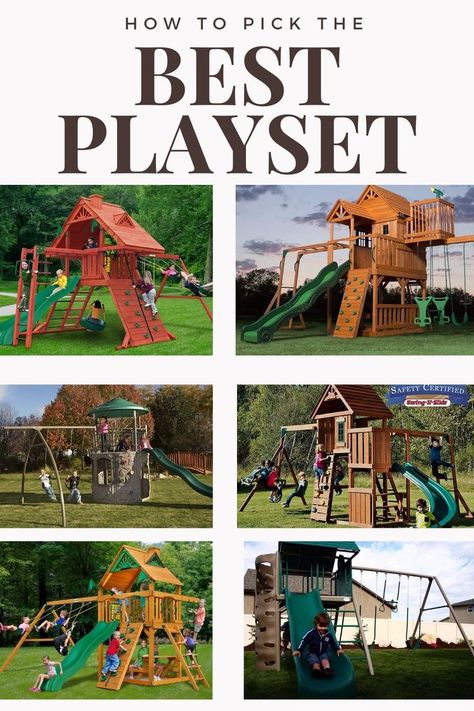 Kids Playset Outdoor, Playset Diy, Backyard Playset, Outdoor Playset, Kids Backyard Playground, Home Decor Farmhouse Style, Kids Play Set, Kids Backyard, Diy Playground