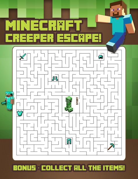 Minecraft Worksheets, Minecraft Party Activities, Free Printable Minecraft, Minecraft Printables Free, Minecraft Activities, Diy Minecraft Birthday Party, Printable Minecraft, Minecraft Papercraft, Minecraft Party Decorations