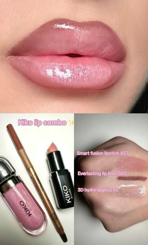 Pink Lips Combo, Lip Combos For Light Skin, Lip Combo Pink, Pink Lip Combo, Lip Combos, Girly Makeup, Lip Augmentation, Lip Makeup Tutorial, Makeup Artist Tips