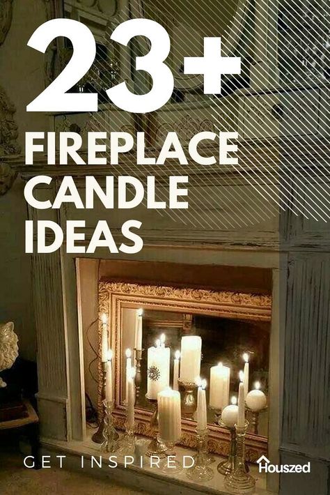 Get inspired with our FIREPLACE CANDLE IDEAS. Our images will leave you excited and full of inspiration. Get your creative juices flowing with Houszed... #fireplacecandleideas #fireplacecandleideasfireplaces #candleinfireplaceideas #candlefireplaceideasdiy #candlefireplaceideasrustic #candlefireplaceideasmodern #fireplacecandledecor #fireplacecandledecorideas #candlepillarsdecorfireplace #fireplacemantlecandledecor #fireplacecandledesign #fireplacecandledisplay #candledisplayinfireplace #candled Inside Fireplace Decorations, Candles For Fireplace Hearth, Led Candles In Fireplace, Fireplace With Candlesticks, Flameless Candles In Fireplace Ideas, Candle For Fireplace, Pillar Candles In Fireplace, Faux Fireplace Candle Ideas, Fireplace Lit With Candles