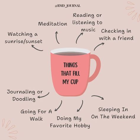 How we fill our cups looks different everyday. You can't take care of anyone else unless you first take care care of yourself. . . . . . #selflove #selfcare #fillyourcup #fillyourcupfirst Fill Your Cup Quote, Filling Your Cup, Fill Your Cup, Empty Cup, Care Care, I Cup, Favorite Hobby, Focus On Yourself, Listening To Music