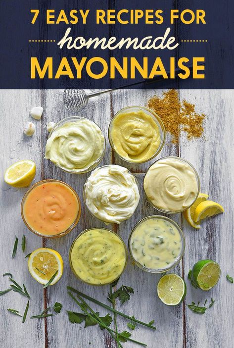 Different Types Of Sauces, Homemade Mayonnaise Recipe, Types Of Sauces, Mayonnaise Recipe, Homemade Condiments, Homemade Mayonnaise, Marinade Sauce, Homemade Spices, Munnar