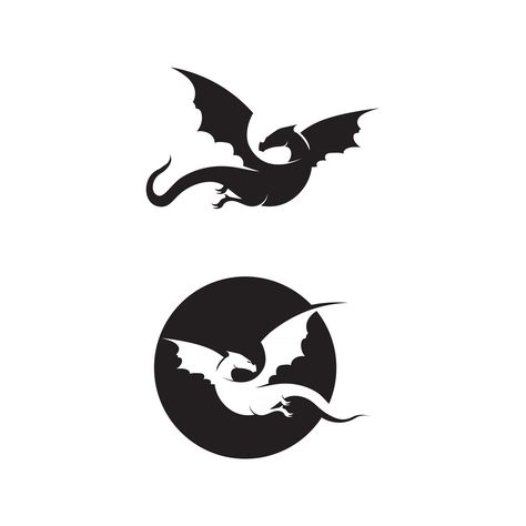 Download the Dragon vector icon illustration imagine animal fantasy reptile flying 2788950 royalty-free Vector from Vecteezy for your project and explore over a million other vectors, icons and clipart graphics! Dragon Illustration Cute, Dragon Graphic Design, Fantasy Reptile, Simple Dragon Silhouette, Dragon Logo Design Art, Flying Dragon Silhouette, Dragon Illustration Black And White, Dragon Clipart Black And White, Db Logo