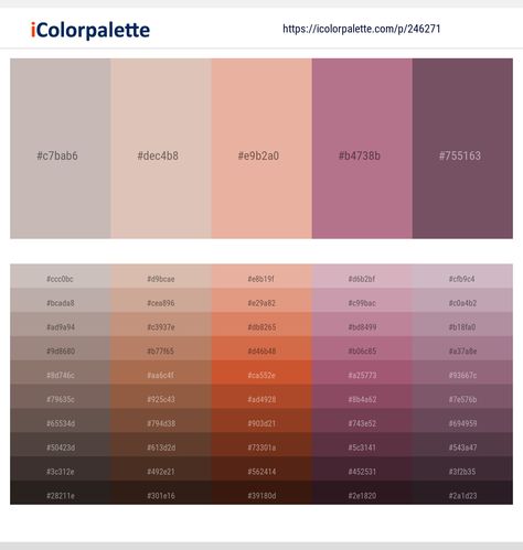 Colors included in this palette similar to Bone, Burly Wood, Burly Wood and Dim Gray, Burly Wood and Rosy Brown, Cashmere, Dim Gray, Ferra, Gray, Pink, Rosy Brown, Rosy Brown and Dim Gray, . Download color palette as Pdf, Adobe swatch and more. Pink Color Palettes, Pink Color Combination, Beige Color Palette, Gold Color Palettes, Dim Gray, Red Colour Palette, Brown Color Palette, Rosy Brown, Color Palette Bright