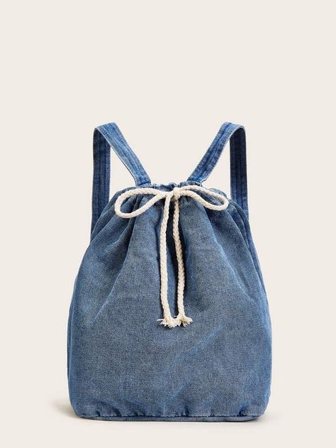 Tas Denim, Denim Backpack, Women's Backpacks, Adjustable Bag, Patterned Backpack, Denim Crafts, Denim Patterns, Denim Diy, Rainbow Earrings