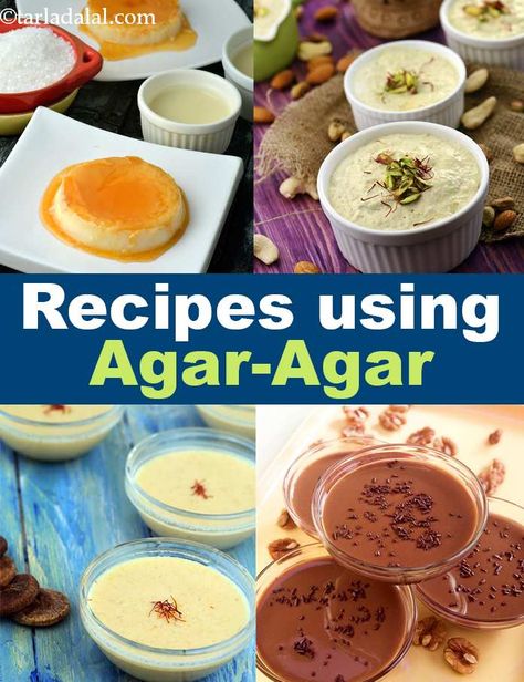 50 agar-agar recipes | Chine grass recipe collection | Tarladalal.com How To Use Agar Agar Powder, Agar Agar Recipe Videos, Recipes Using Agar Agar Powder, Agar Jelly Recipes, Recipes With Agar Agar, Agar Agar Recipe Desserts, Agar Agar Recipes, China Grass Recipe, Agar Agar Desserts