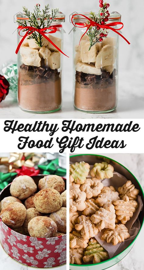 Healthy Homemade Food Gifts - Unbound Wellness Diy Hot Chocolate Mix, Healthy Food Gifts, Whole Food Desserts, Unbound Wellness, Homemade Pet Treats, Diy Hot Chocolate, Homemade Gift Ideas, Homemade Sugar Cookies, Diy Food Gifts