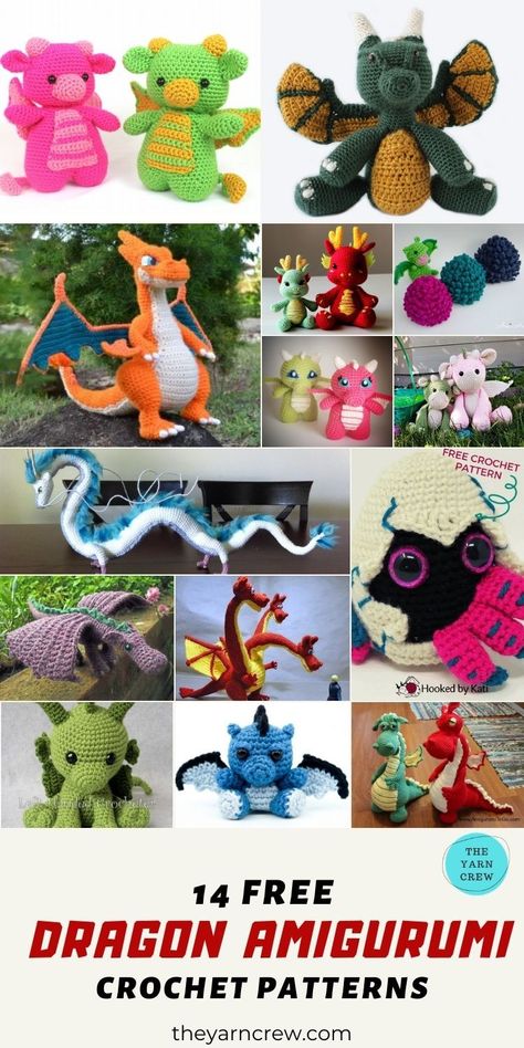 Amigurumi Dragon, Pokemon Crochet, Pokemon Crochet Pattern, Crochet Dragon Pattern, Crochet Amigurumi Patterns, Pokemon Pattern, Dolls Crochet, Crochet Dragon, Stitch Guide