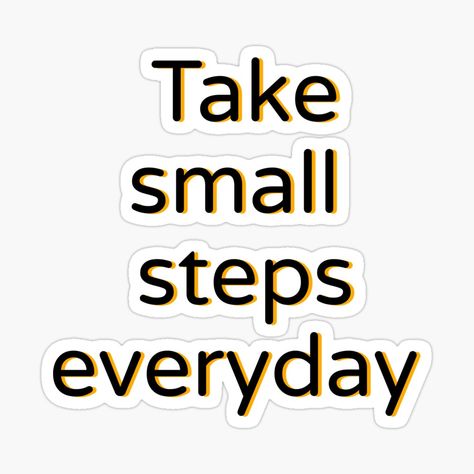 Steps Aesthetic, Small Steps Everyday, Motivational Stickers, Prayer And Fasting, Dark Purple Aesthetic, Motivational Sticker, Quotes Short, Small Steps, Quotes By Emotions