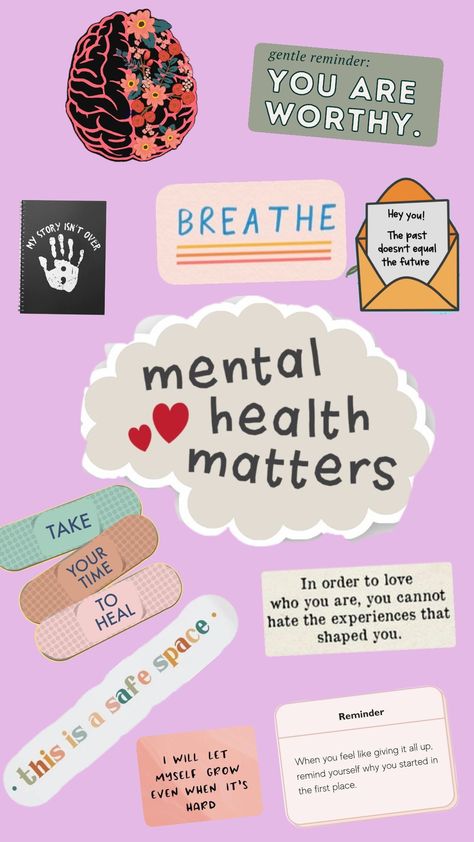 Your Mental Health MATTERS; nothing and no person is worth your mental health decline! Don't push it down, cry, scream, Shout, punch your pillow. #mentalhealth #happinessisabutterfly #selfcare #selfloveaesthetic Mental Health Draws Ideas Poster Easy, Mental Health Board, Halloween Mental Health, Mental Health Awareness Day, Health Posters, Health Equipment, Mental Health Posters, Music Poster Ideas, Health Post