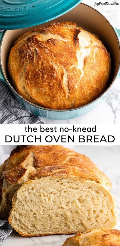 Dutch Oven No Knead Bread, No Knead Bread Recipe, Oven Bread, Dutch Oven Bread, Knead Bread Recipe, Artisan Bread Recipes, Knead Bread, Dutch Oven Cooking, Dutch Oven Recipes