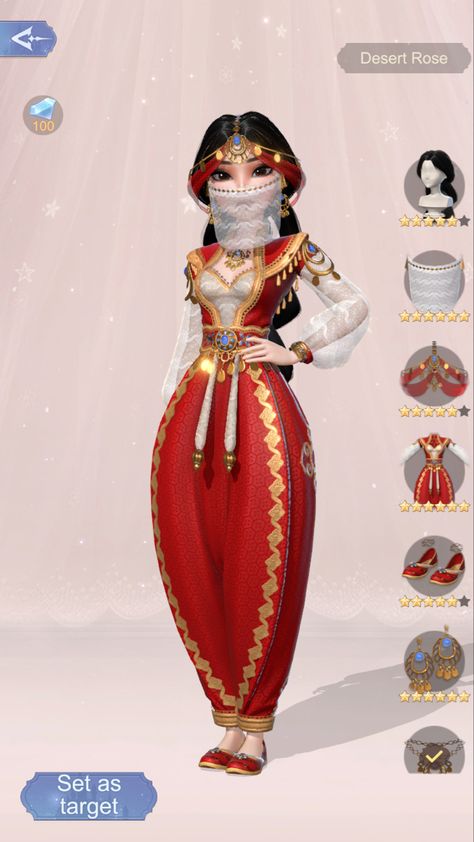 Arabian Princess Dress, Arabian Knights, Jasmine Princess, Arabian Princess, Arabic Clothing, Princess Games, Princess Fashion, Jasmine Dress, Royal Art