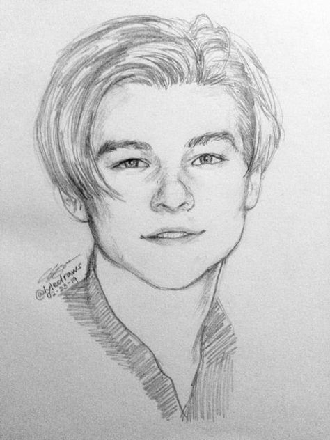 Leo Dicaprio Drawing, Drawing Leonardo Dicaprio, Leonardo Dicaprio Drawing Pencil, Guy Sketches Faces, Sketches Of Celebrities, Sketches Of Men, Titanic Drawing, Celebrity Sketches, Celebrity Drawing