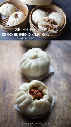 Bbq Bao Buns, How To Make Pork Buns, Bbq Pork Bao Buns, Pork Buns Steamed, Char Siu Bao Recipe, Bbq Pork Buns, Bao Recipe, Chinese Steamed Buns, Char Siu Bao