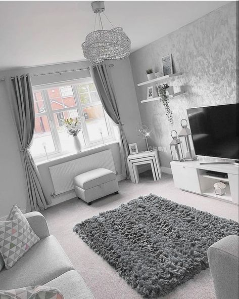 Grey Front Room, Room Ideas Grey, Room Decor Gray, Gray Living Room Design, Front Room Ideas, Living Room Decor Gray, Room Decor Cozy, White Bedroom Furniture, Living Room Color Schemes