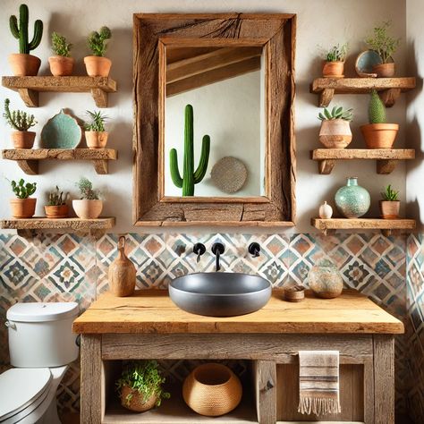 Terracotta Bathroom Ideas, Santa Fe Style, Southwest Decor, Beautiful Decor, Kitchen Interior, Santa Fe, Bathroom Ideas, Home Interior Design, Zen