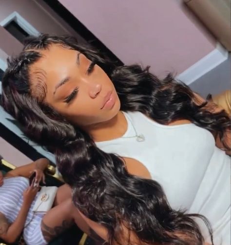 Loose Wand Curls, Loose Wave Wig, Butterfly Braids, Two Ponytail Hairstyles, Frontal Wig Hairstyles, Frontal Hairstyles, Wave Wig, Hair Ponytail Styles, Hair Laid