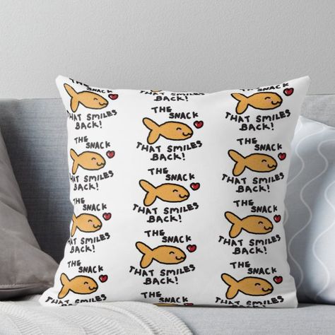 Goldfish Crackers, Back Pillow, Glossier Stickers, Goldfish, A Pillow, Pillow Sale, Crackers, Throw Pillow, Snacks