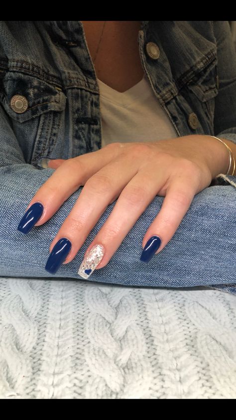 Ballerina coffin hard gel nails light elegance Brooklyn and big diamond Nail Extension Designs For Dark Hands, Blue Nails Extensions, Diamond Blue Nails, Light Elegance Gel Nails, Ballerina Blue Nails, Blue Nails Ballerina, Mekaup Artist, Hard Gel Nails Design, Grad Accessories