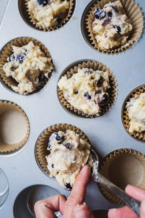 Blueberry Lavender Muffins, Lavender Muffin Recipes, Blueberry Lavender Scones, Fancy Blueberry Muffins, Blueberry Lavender Cookies, Blueberry Lavender Recipes, Lavender Baked Goods, Lavender Recipes Baking, Spring Muffins