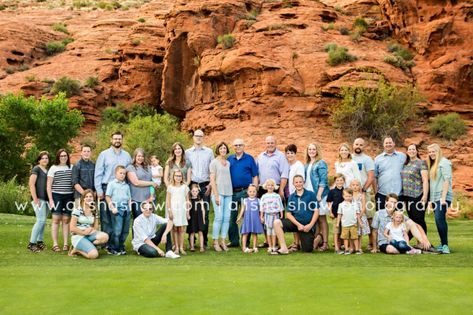 Large Family Pictures, St George Utah, Utah Family Photographer, Southern Utah, Red Rocks, Extended Family, Saint George, Pictures Ideas, St George