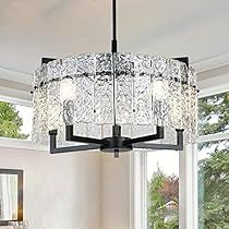 Dining Room Luxury, Round Lighting, Black Crystal Chandelier, Nature Inspired Accessories, Chandeliers For Dining Room, Glass Light Fixture, Nature Home, Crystal Chandelier Lighting, Rectangle Chandelier